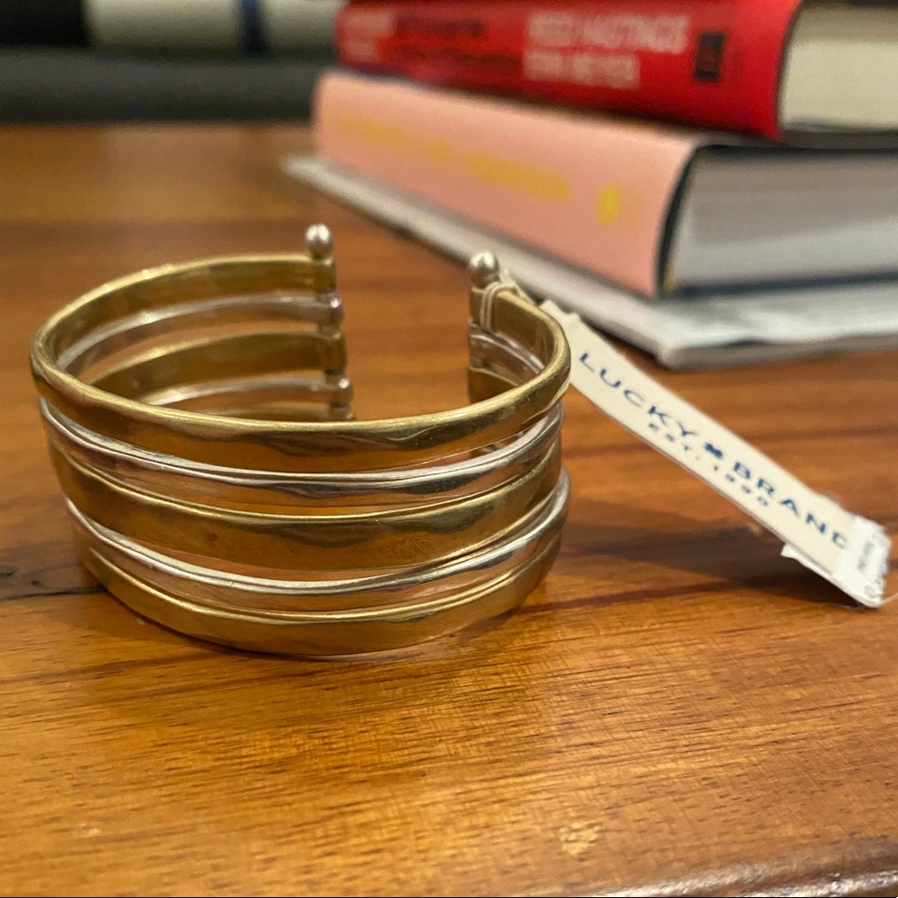 Lucky Brand Gold & Silver Cuff Bracelet - NWT